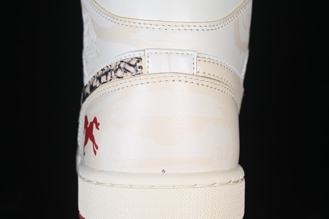 Air Jordan 1 Mid AJ1 Air Jordan 1 Year of the Horse Limited Mid-top Culture Casual Skate Shoes