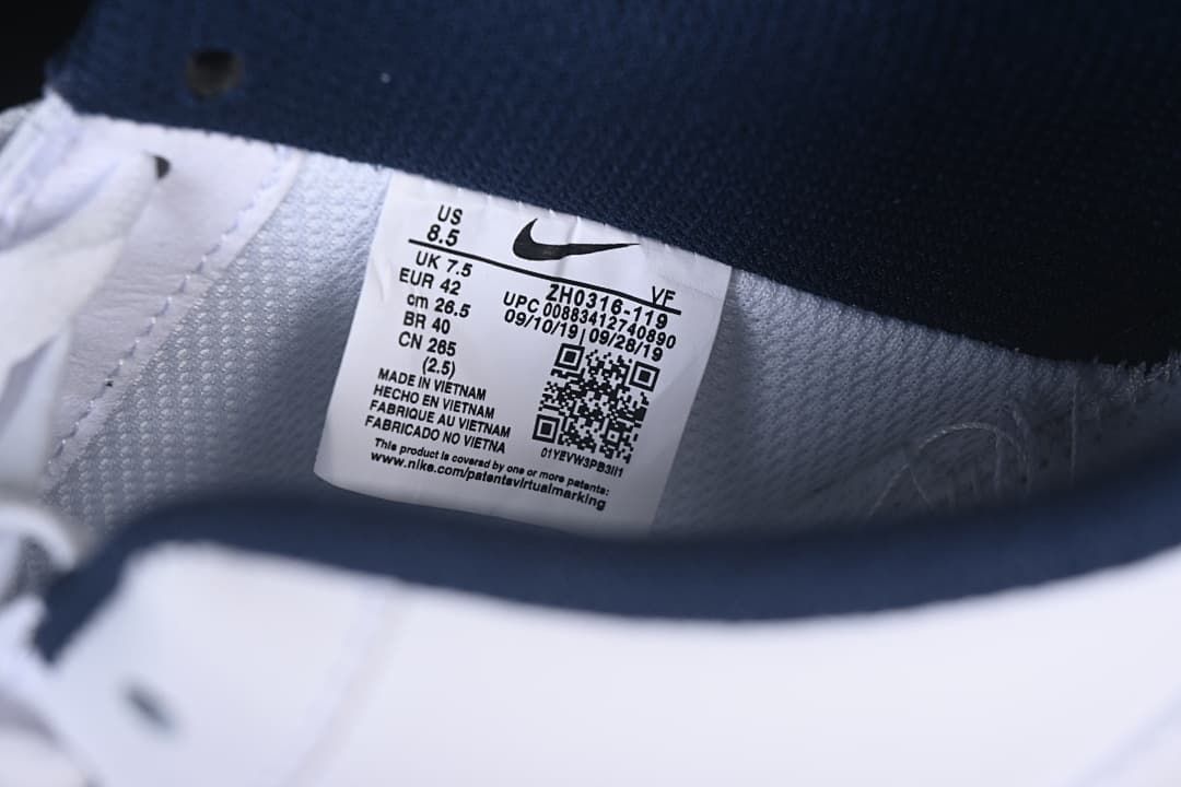 Undefeated x Air Force 1 '07 Low White/Blue