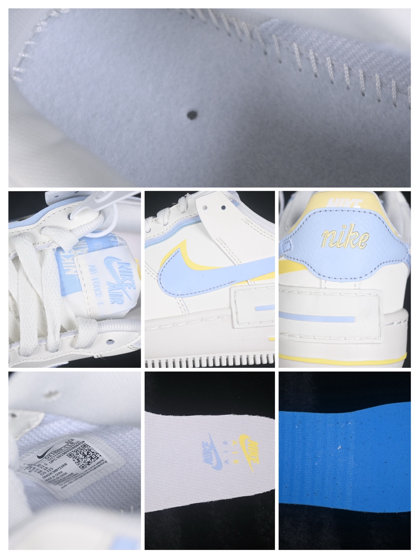 Nike Air Force 1 Shadow Air Force 1 Lightweight Height-increasing Versatile Skate Shoes