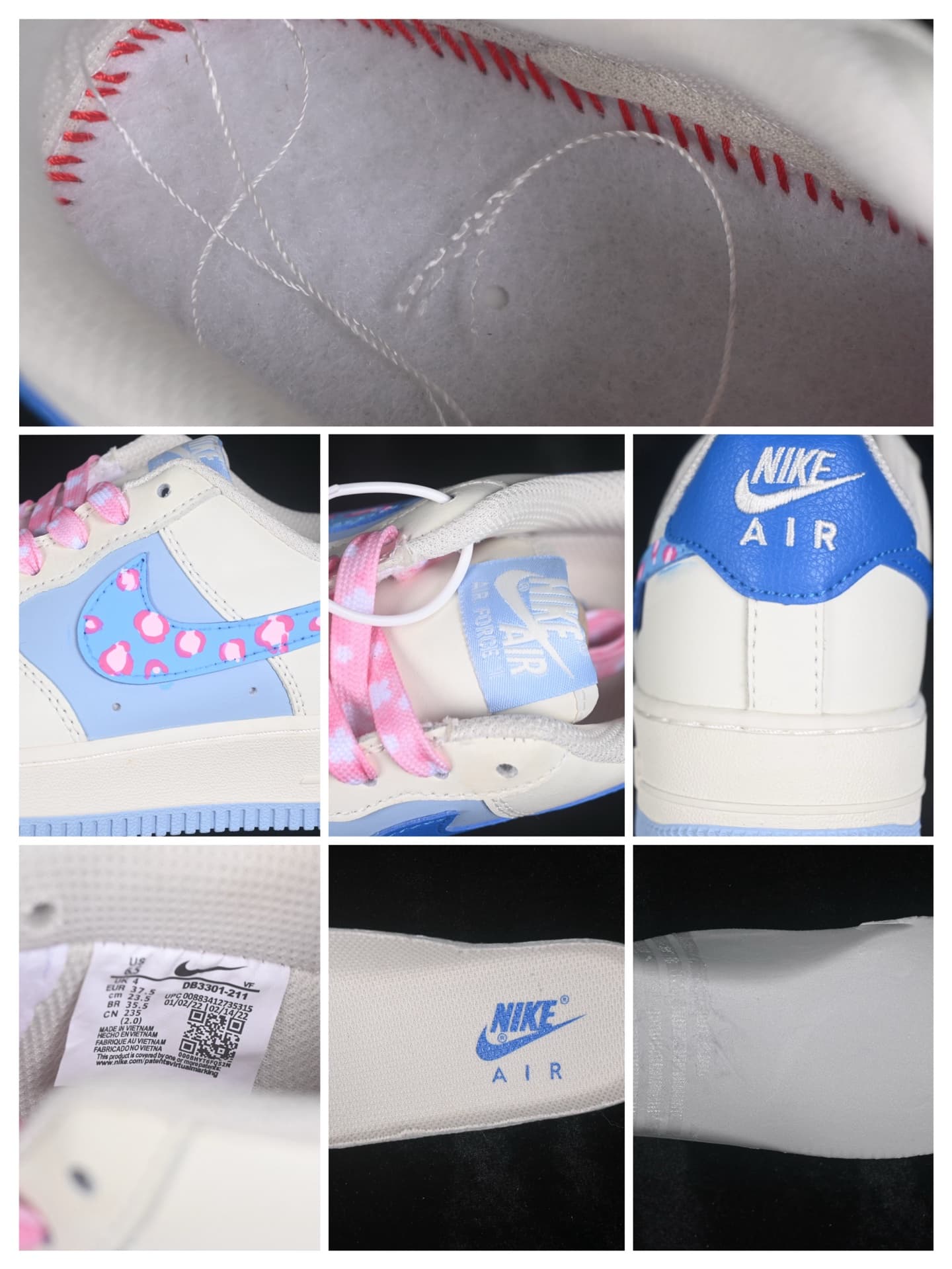 Nike Air Force 1 '07 Low Misty Isle Tide Pink Blue Bubble