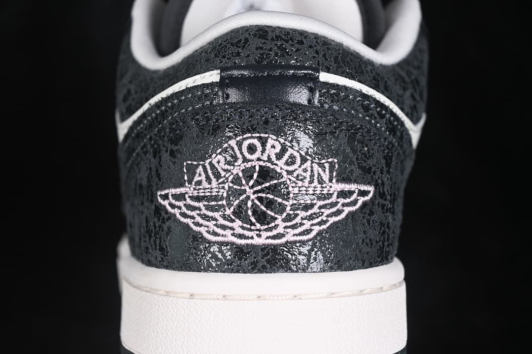 Air Jordan 1 Low Black/White Elephant Print