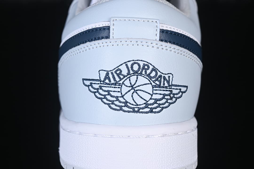 Air Jordan 1 Low White/Grey/Blue Swoosh