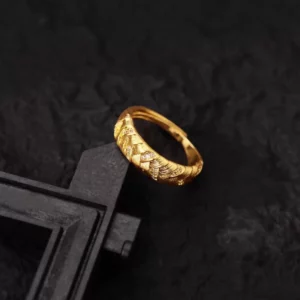 Gold Plated Wheat Ear Ring for Women Fashion Jewelry Gift