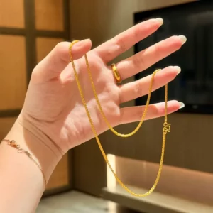 Gold Plated Choker Necklace for Women, Fashion Gift