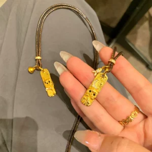Gold Plated Owl Pendant Necklace with Crystal Accents for Women