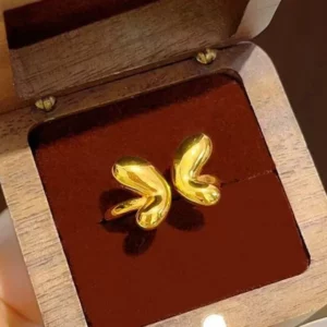 Gold-Tone Butterfly Open Ring for Women, Fashion Jewelry