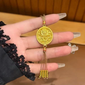 Gold Plated Phoenix Pendant Necklace for Women, Fashion Jewelry