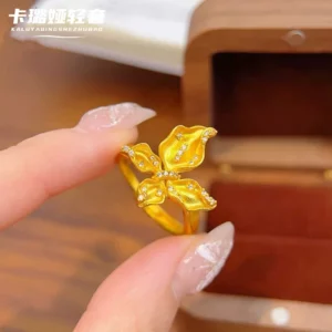 Gold Plated Butterfly Pendant Necklace with Zircon Accents for Women