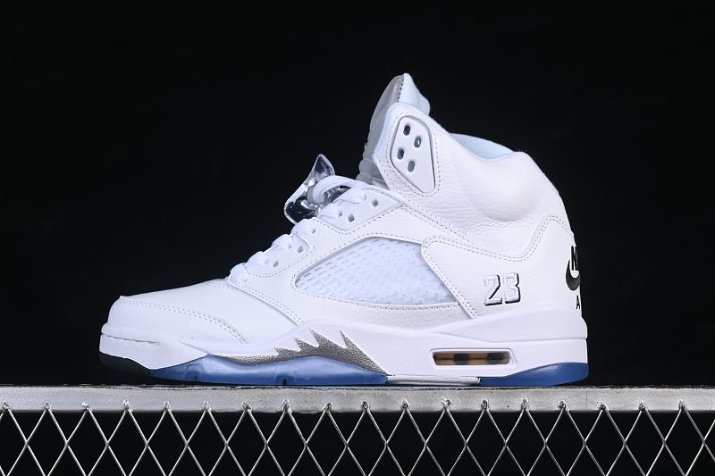 Air Jordan 5 Retro White Metallic