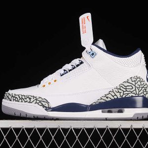 Air Jordan 3 Retro Wizards White/Gold/Blue