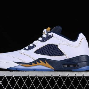 Air Jordan 5 Low Dunk From Above White Blue