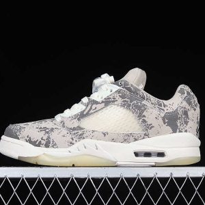 Air Jordan 5 Low Expression Suede White