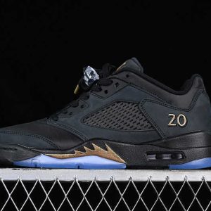 Air Jordan 5 Low Wings AJ5 Low Black Gold