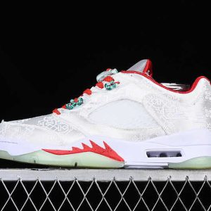 Air Jordan 5 Low White Jade Silk