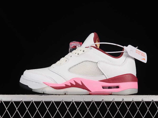 Air Jordan 5 Retro Low White/Pink
