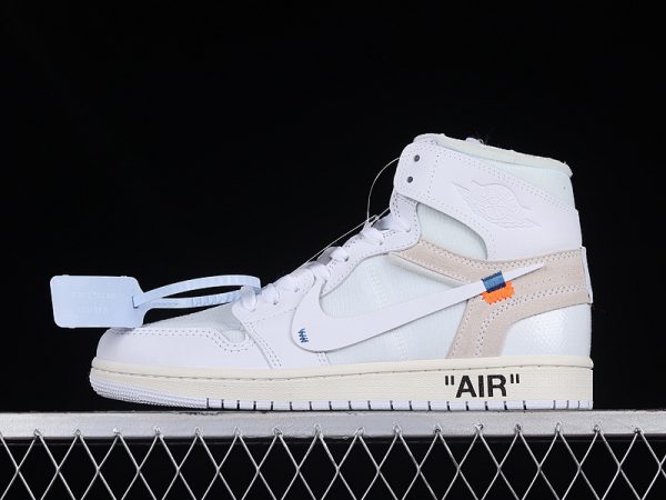 Off White x Air Jordan 1 High Triple White