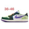 Air Jordan 1 Green/Purple/White