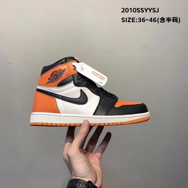 Air Jordan 1 High Black/Orange/Sail