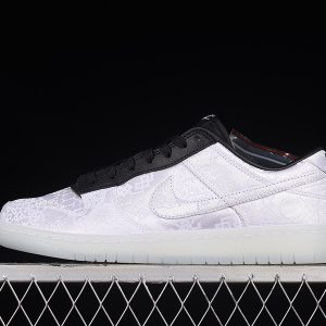 Nike Dunk Low x Fragment x Clot White Silk