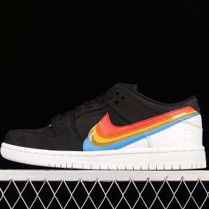 Polaroid x Nike SB Dunk Low Black Rainbow