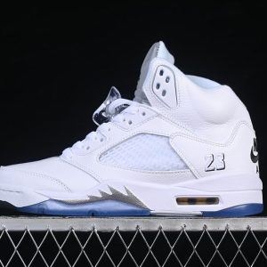 Air Jordan 5 Retro White Metallic