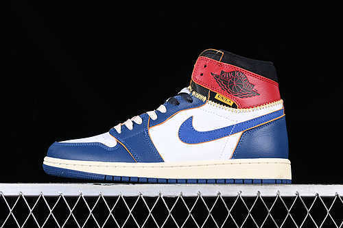 Air Jordan 1 x Union Limited Collaboration Four-color Deconstructed High-top Basketball Shoes