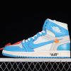 Off White x Air Jordan 1 High University Blue