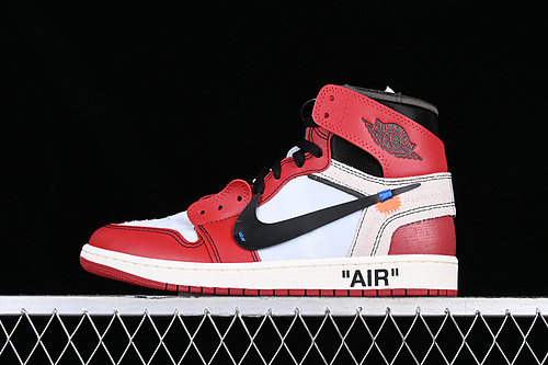 Off White x Air Jordan 1 High White Red