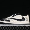 Travis Scott x Fragment Design x Air Jordan 1 Low OG SP AJ1 Cream/Black