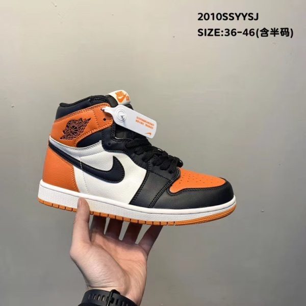 Air Jordan 1 High Black/Orange/Sail