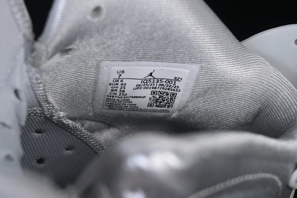 PSG x Air Jordan 6 Retro AJ6 Liquid Silver