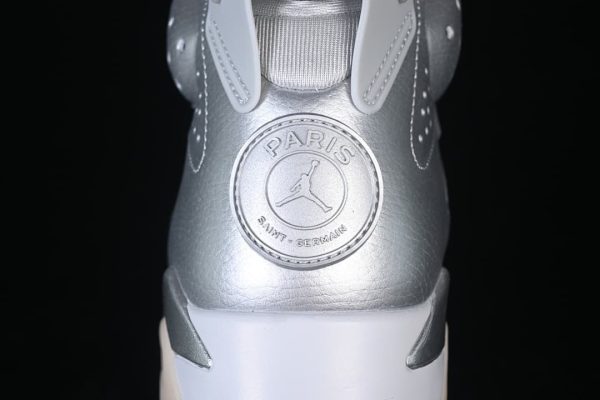PSG x Air Jordan 6 Retro AJ6 Liquid Silver