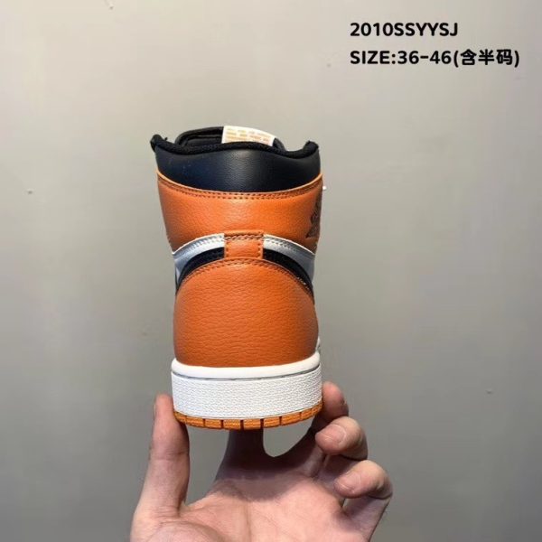 Air Jordan 1 High Black/Orange/Sail