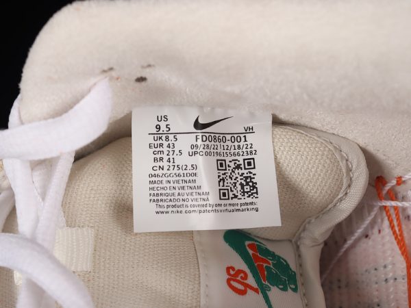Jarritos x Nike SB Dunk Low Collaboration Scratch-off SB Low-top Athletic Casual Skate Shoes