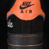 Air Force 1 '07 Low Black Suede Orange Swoosh