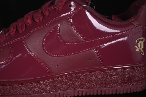 Central Cee x Air Force 1 Low Dark Beetroot Collaboration Air Force 1 Low-top Casual Skate Shoes