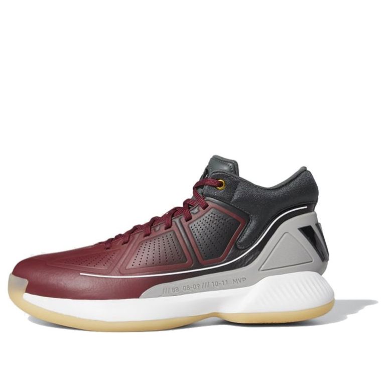 adidas Rose 10 Burgundy Black Grey