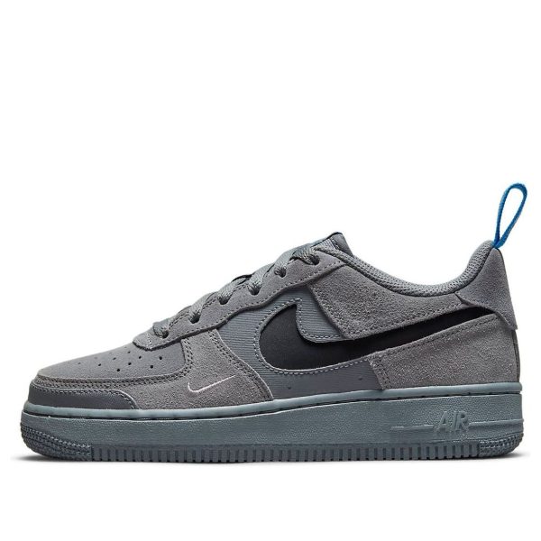 Nike Air Force 1 Low Cut Out Swoosh - Smoke Grey