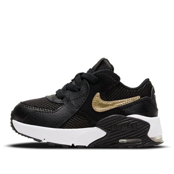 Nike Air Max Excee Black Metallic Gold Star