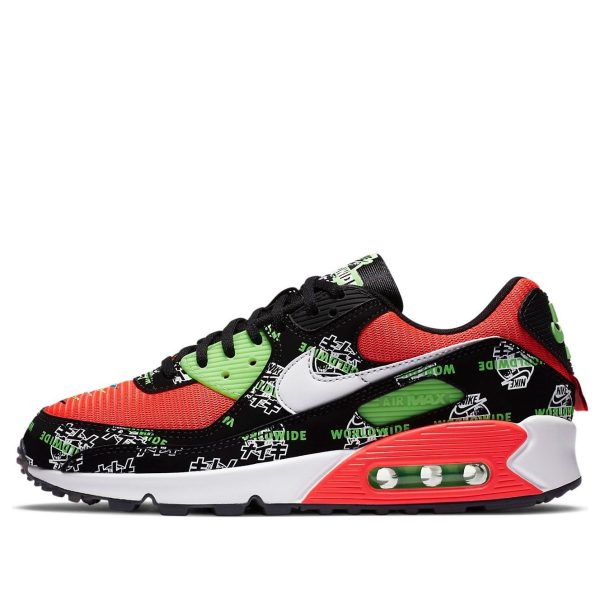 Nike Air Max 90 SE WW Black White Red