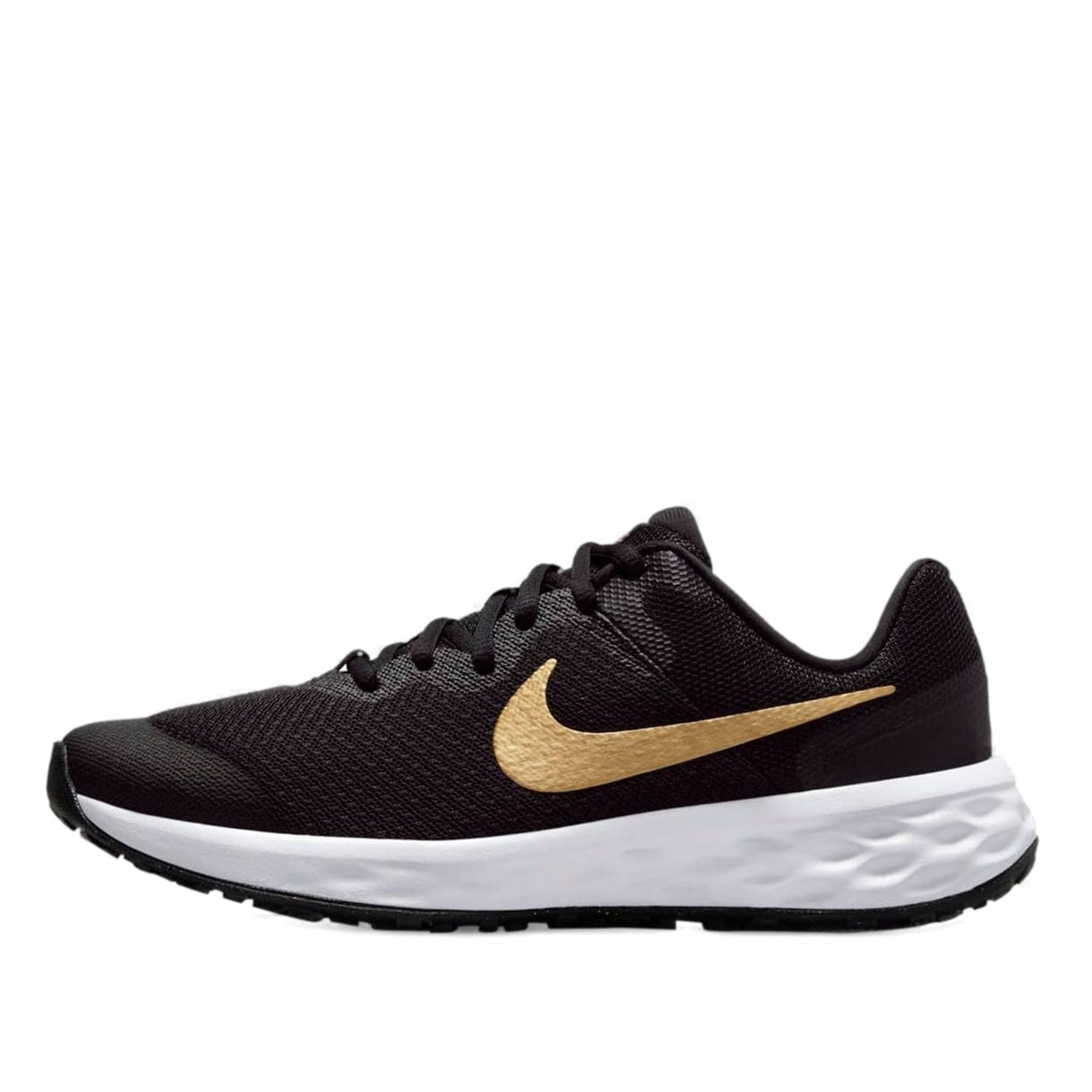 Nike Revolution 6 Black Metallic Gold