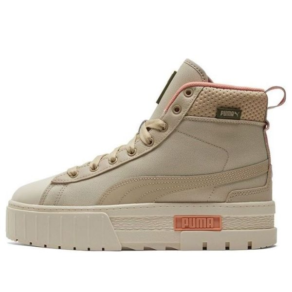 PUMA Mayze Mid Safari High-Top Sneakers Ivory