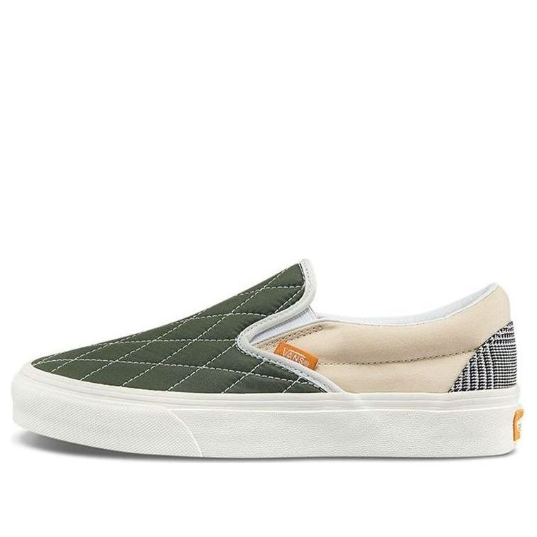 Vans Unisex Slip-On Sneakers Multi-color Green Light Gray