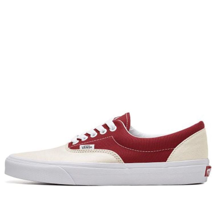 Vans Era Breathable Wear-Resistant Non-Slip Low Top Casual Skate Shoes Red White