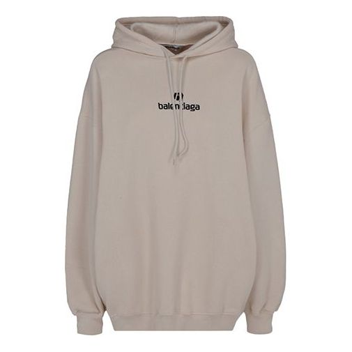Balenciaga Alphabet Logo Pullover Hoodie Gray White