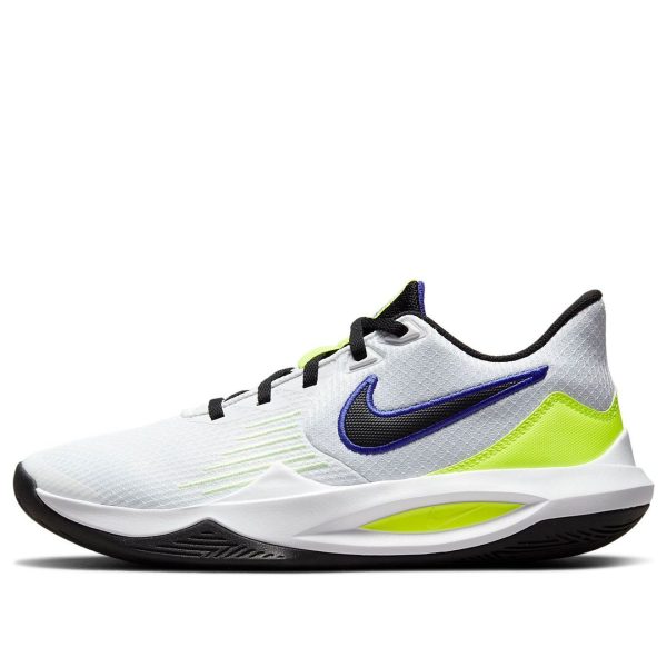Nike Precision 5 White Barely Volt