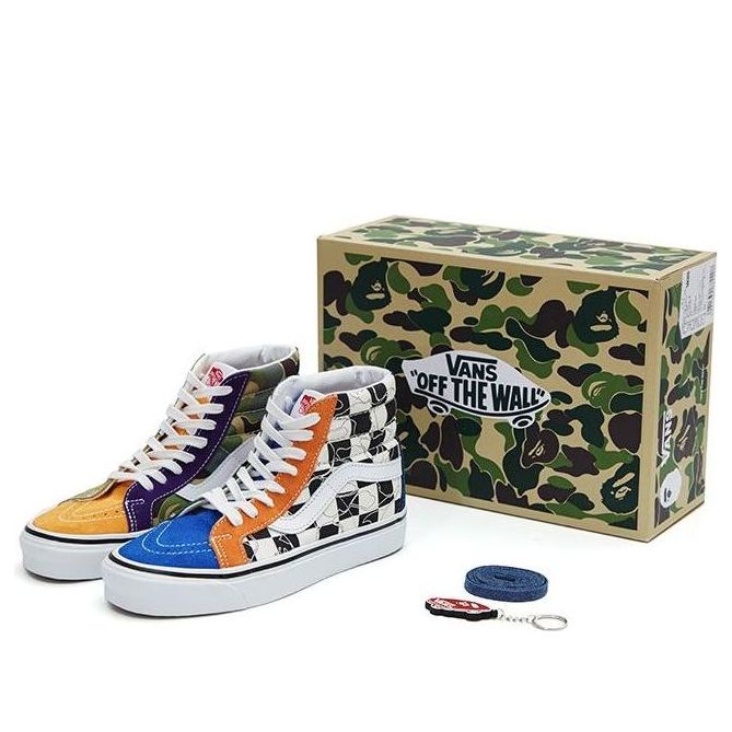 Vans BAPE x SK8-HI 36 DX Multi Camo