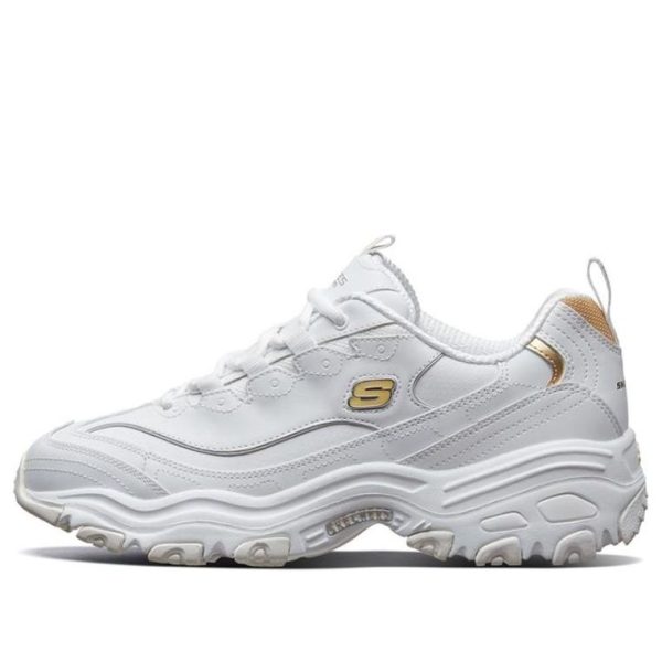 Skechers Dlites 1.0 Running Shoes White/Gold
