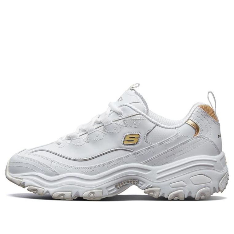 Skechers Dlites 1.0 Running Shoes White/Gold