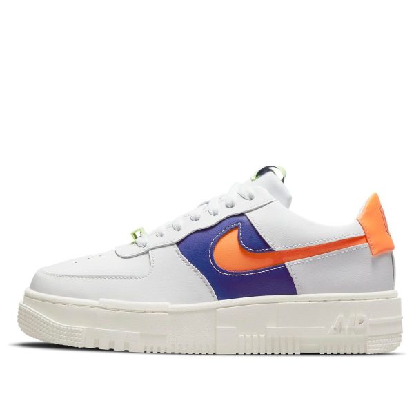 Nike Air Force 1 Pixel White Concord Crimson